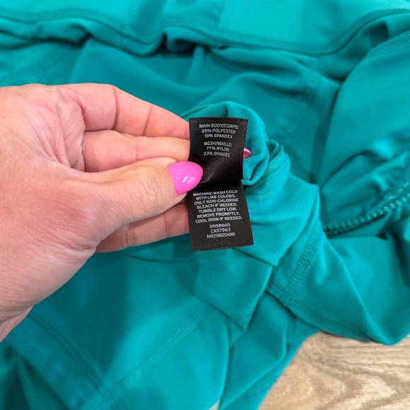 ZELLA Seafoam Green Full Zip-Up Ruched Active Workout Running Jacket Size Large - Picture 6 of 8